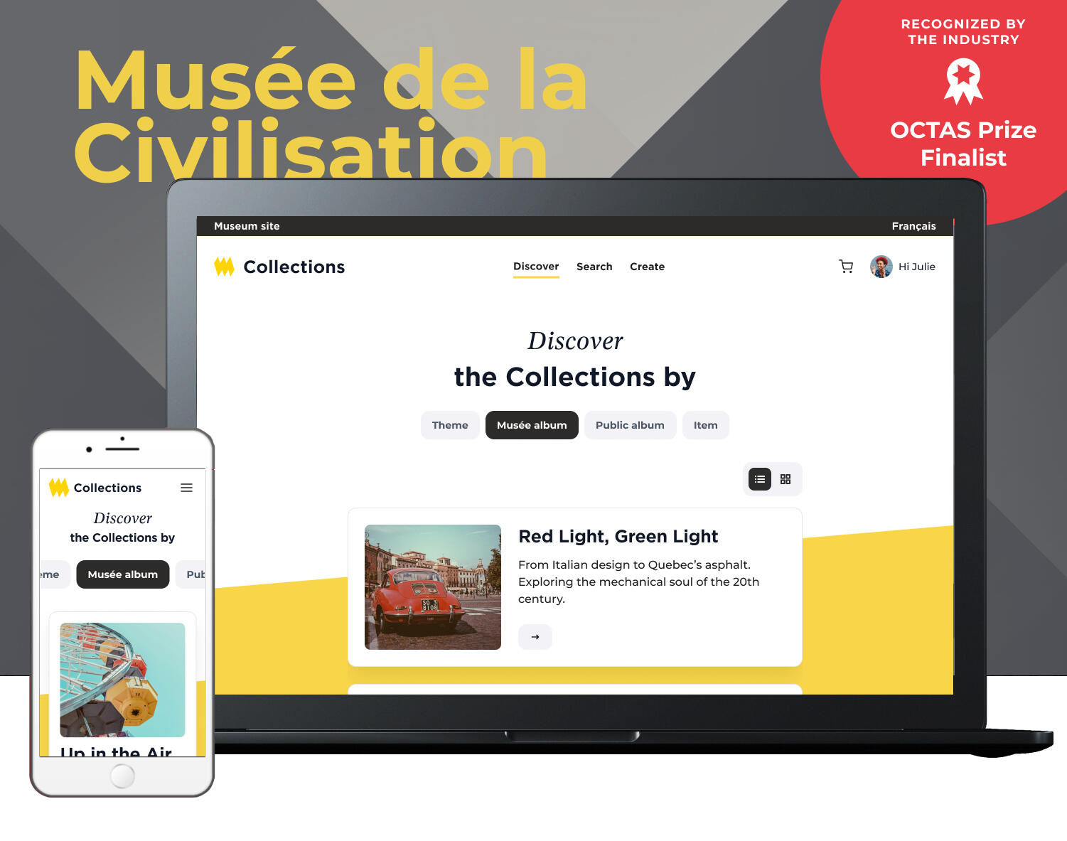 Lancement de la plateforme SaaS « Collections » pour le Musée de la civilisation — finaliste aux OCTAS